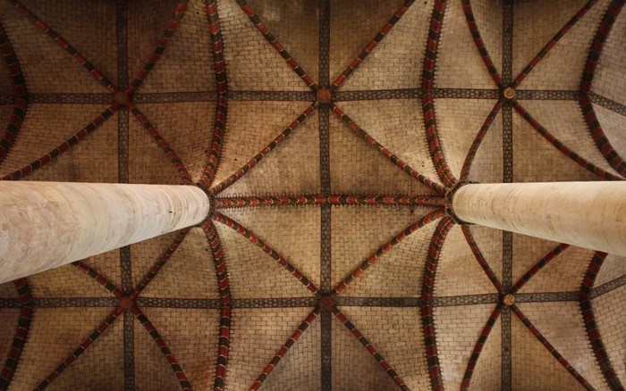 Basilique Saint Sernin Toulouse ceiling with columns