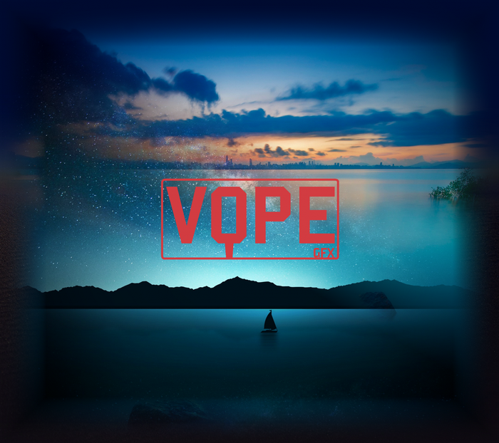 VQPE logo over a starry night landscape
