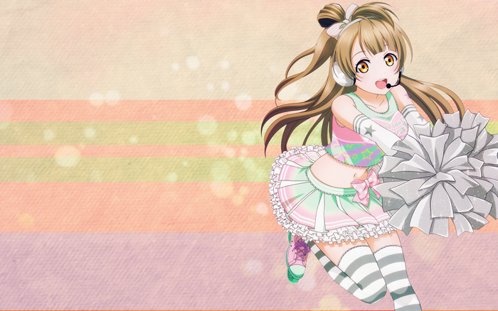 Minami Kotori from Love Live idol costume with pom-pom