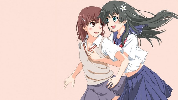 Misaka Mikoto and Saten Ruiko from To Aru Majutsu no Index