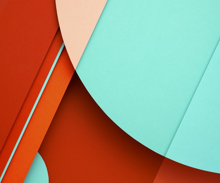 Abstract geometric shapes with overlapping layers