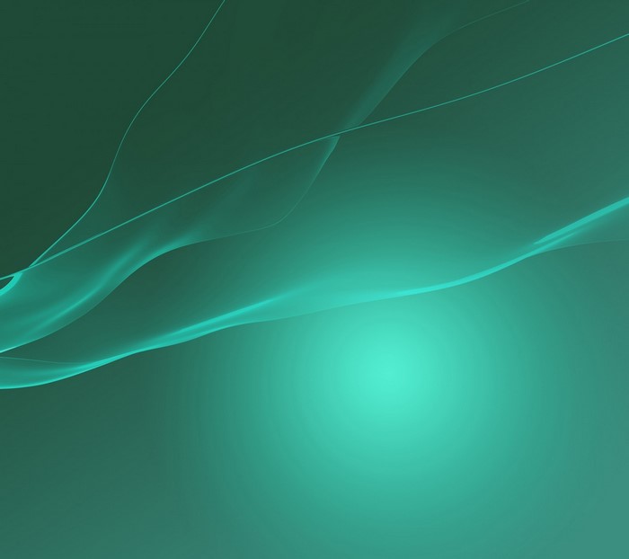 Abstract green wave with light circle
