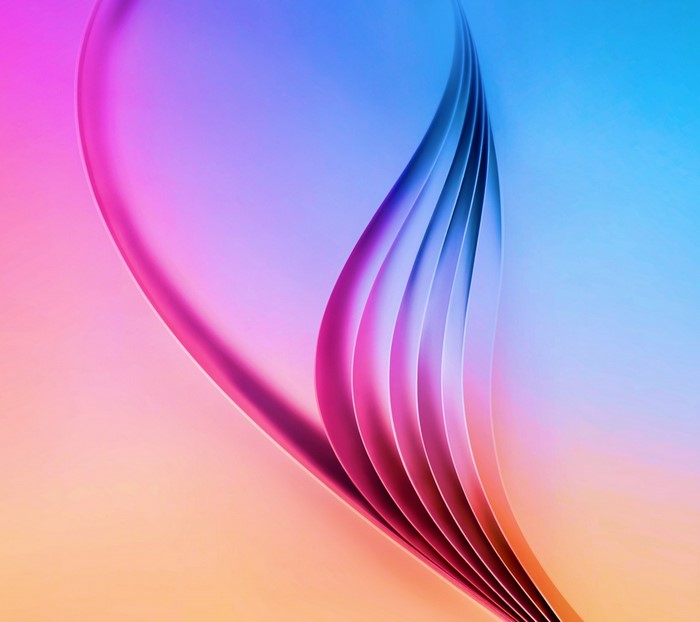 Abstract Multicolored Wave with Soft Gradient