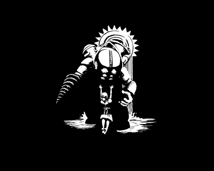 Big Daddy and Little Sister from BioShock