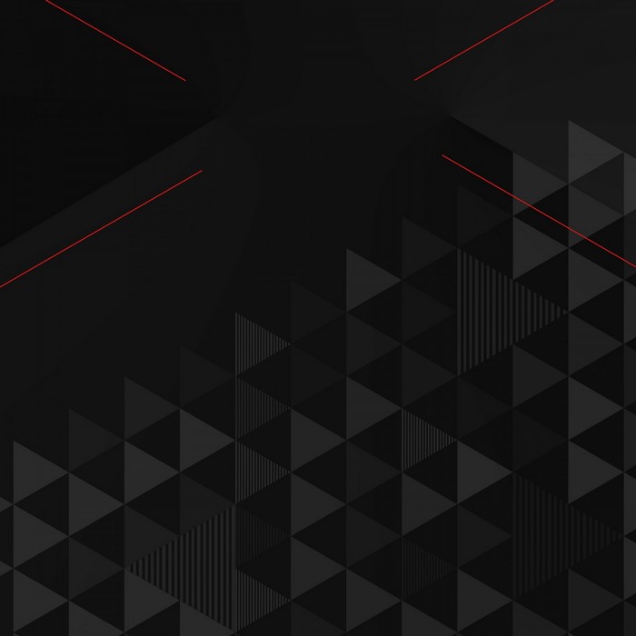 Abstract black geometric pattern with red lines