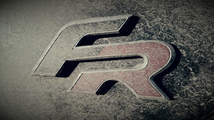 SEAT FR logo emblem on a car