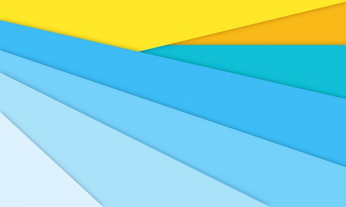 Abstract geometric shapes with yellow and blue colors