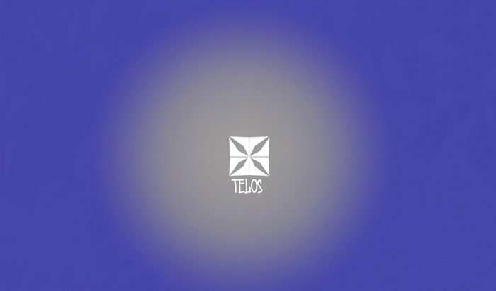 Telos logo with geometric design