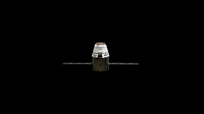 SpaceX Dragon spacecraft in orbit