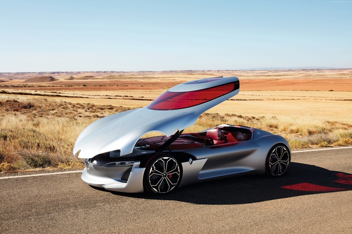 Renault Trezor concept car in a landscape