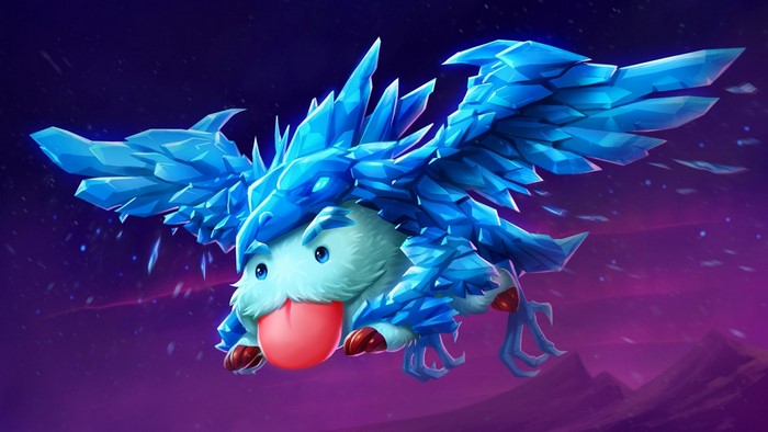 Anivia from League of Legends with ice wings