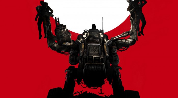 Wolfenstein The New Order mecha with Nazi symbol