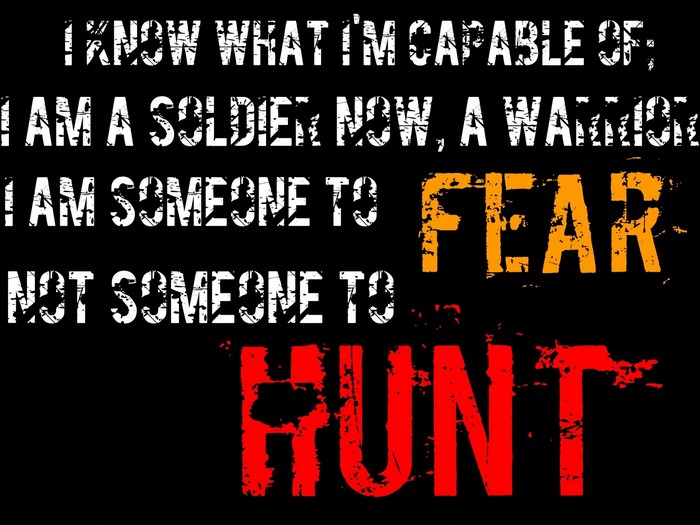 Quote about being a soldier and warrior