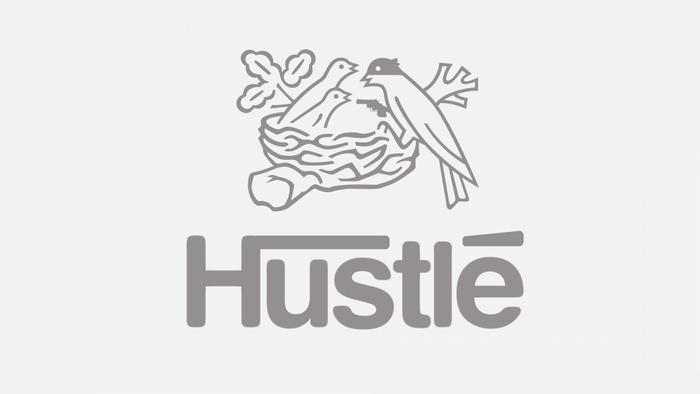 Nestle logo with text Hustle