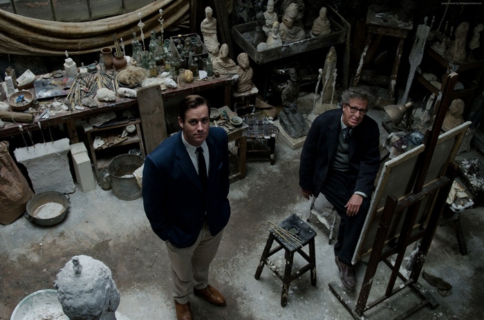 Armie Hammer and Geoffrey Rush in Final Portrait