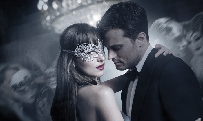 Anastasia Steele and Christian Grey from Fifty Shades Darker