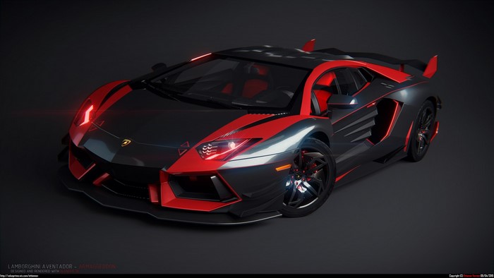 Lamborghini Aventador Reventon sports car