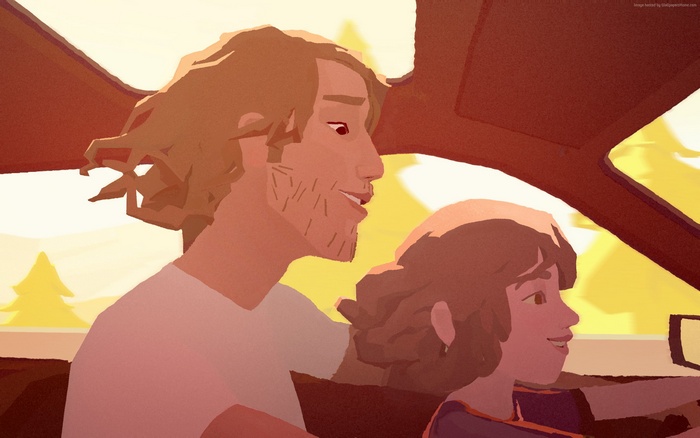 Pearl in a car