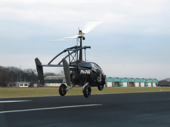 PAL-V ONE flying car taking off from runway
