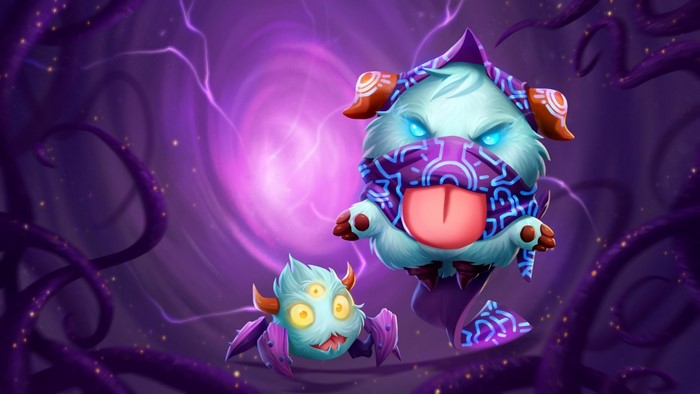 Malzahar's Voidling and Poro from League of Legends