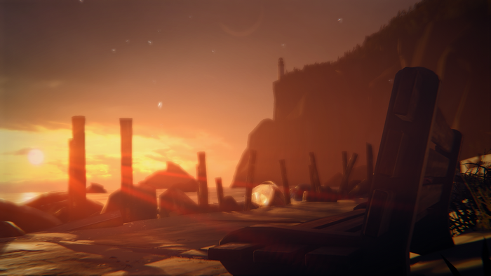 Max Caulfield and Chloe Price from Life Is Strange at sunset