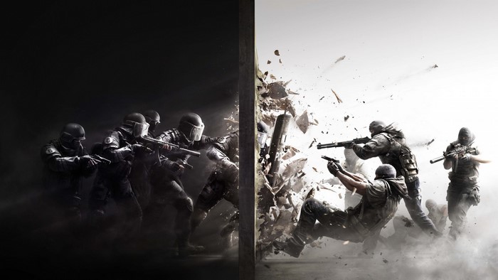 Rainbow Six Siege tactical soldiers in combat