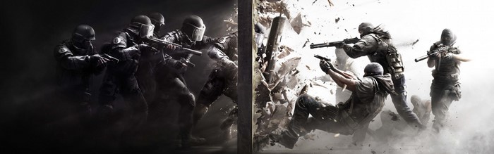 Rainbow Six Siege tactical operators breaching a wall