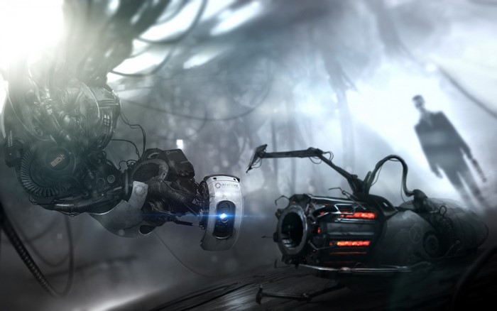 Portal 2 GLaDOS robot arm and turret