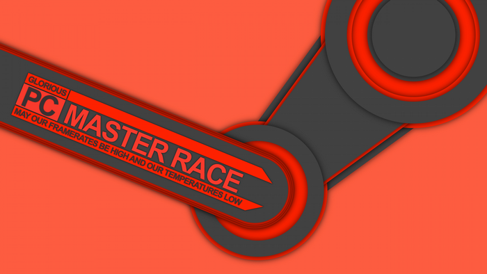 PC Master Race Steam Logo Illustration