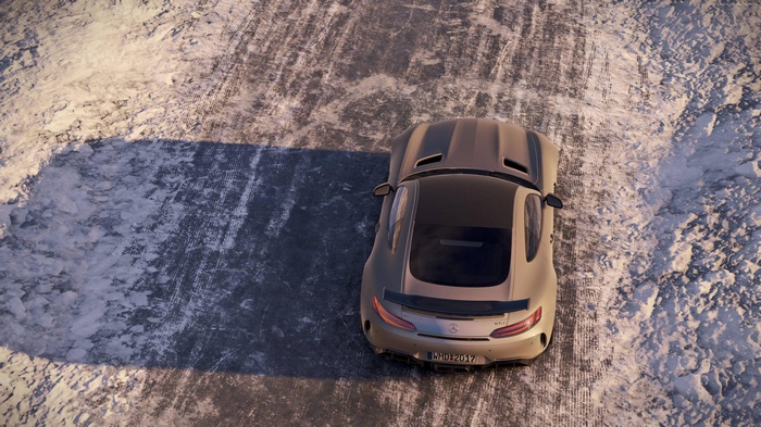 Project CARS 2 racing game on snow