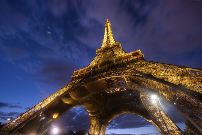 Eiffel Tower at Dusk, Paris, France
