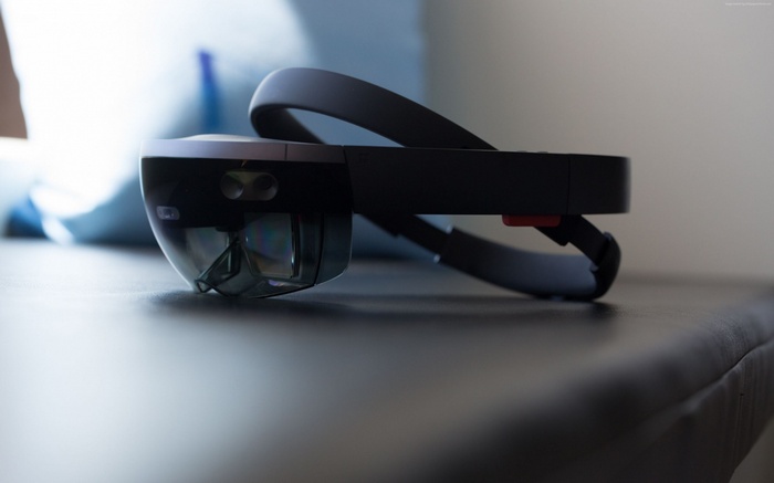 Microsoft HoloLens augmented reality headset