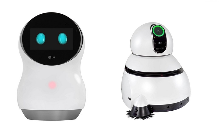 LG Hub Robot and LG Cleaning Robot