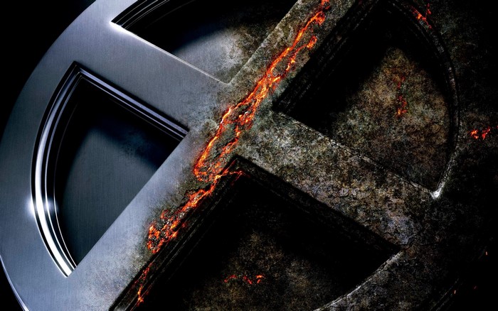X-Men Apocalypse Logo with Fiery Crack