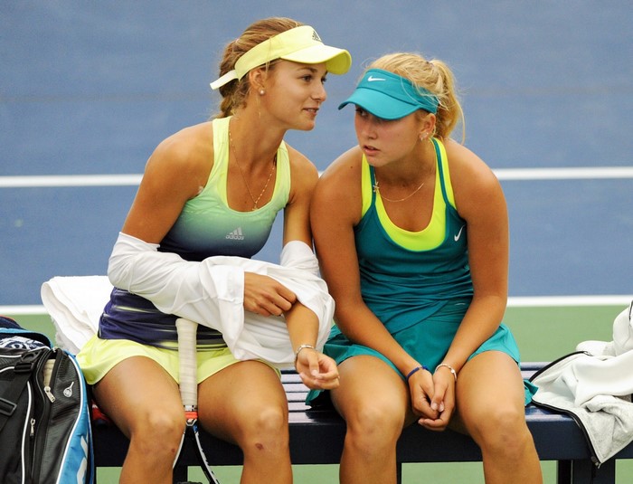 Anna Kalinskaya and Anastasia Potapova Tennis Break