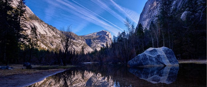 Yosemite Valley with Half Dome and Merced River