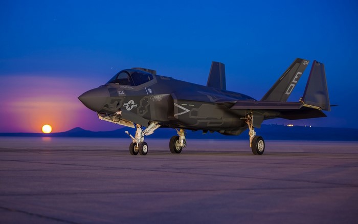 Lockheed Martin F 35 Lightning II at Sunset