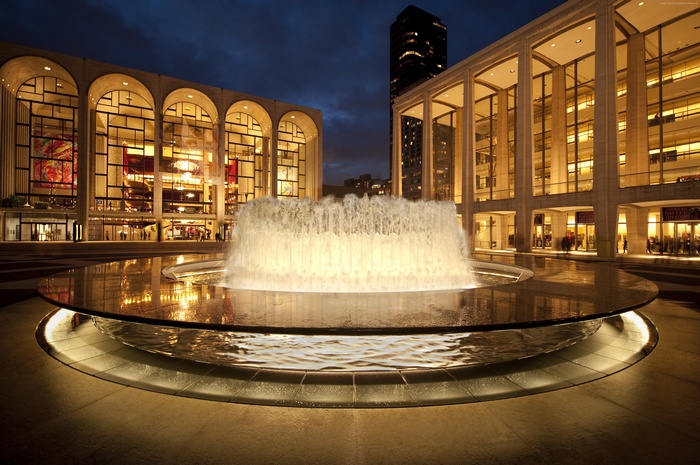 Lincoln Center Fountain at Night, New York City