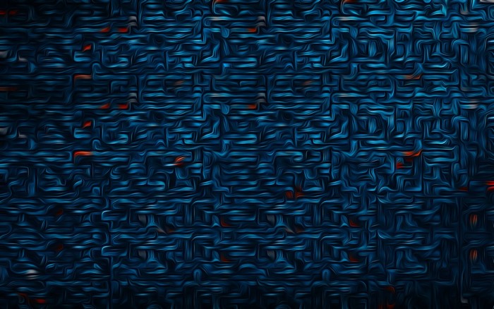 Abstract blue textured pattern with red accents