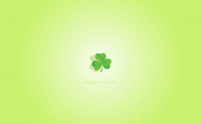 Minimalist Saint Patrick's Day Clover