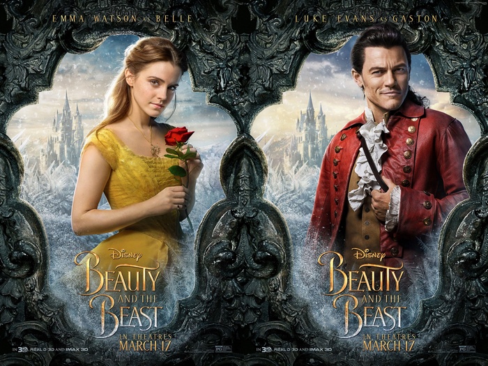 Emma Watson and Luke Evans in Beauty and the Beast