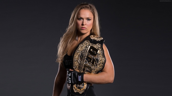 Ronda Rousey from UFC with Championship Belt