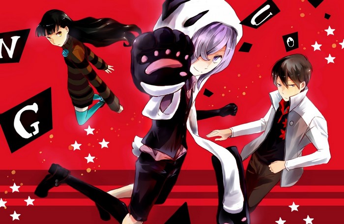 UN GO characters Inga, Rin, and Mickey