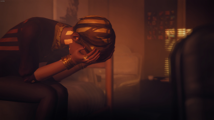 Max Caulfield from Life Is Strange crying