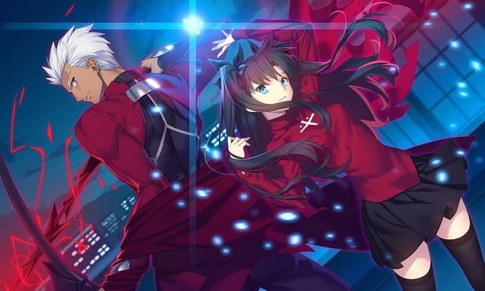 Tohsaka Rin and Archer from Fate Stay Night
