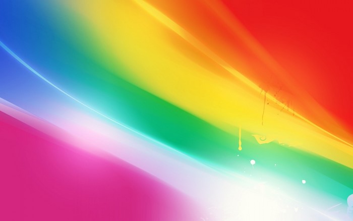 Abstract rainbow light streaks