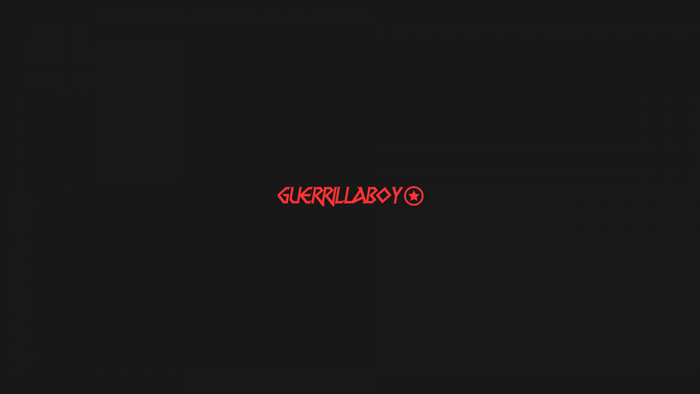 GUERRILLABOY logo with a star symbol