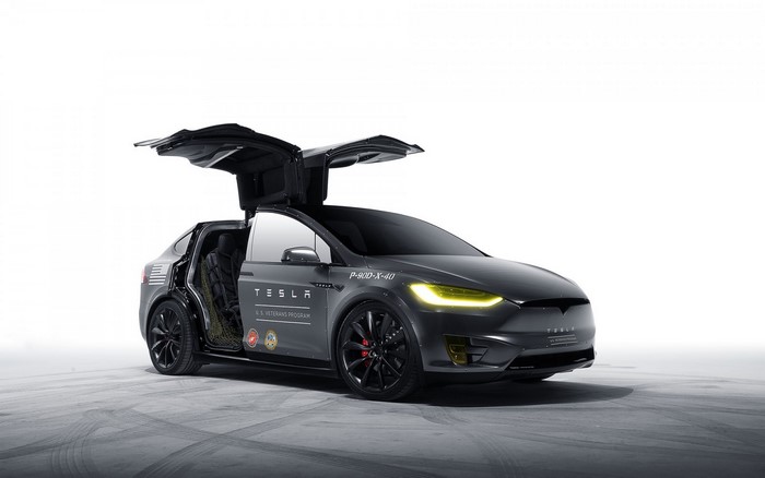 Tesla Model X Electric Sports Sedan with Falcon Doors