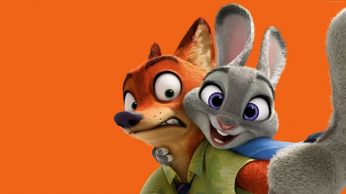 Judy Hopps and Nick Wilde from Zootopia