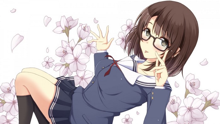 Megumi Katou from Saenai Heroine no Sodatekata with Cherry Blossoms